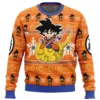 Christmas Goku Dragon Ball Z Ugly Christmas Sweater FRONT mockup - Dragon Ball Z EU Store