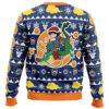 Christmas Kid Goku and Shenron Dragon Ball Z Ugly Christmas Sweater BACK mockup - Dragon Ball Z EU Store