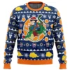 Christmas Kid Goku and Shenron Dragon Ball Z Ugly Christmas Sweater FRONT mockup - Dragon Ball Z EU Store
