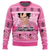 Compliment Vegeta Badman DBZ Ugly Christmas Sweater FRONT mockup - Dragon Ball Z EU Store