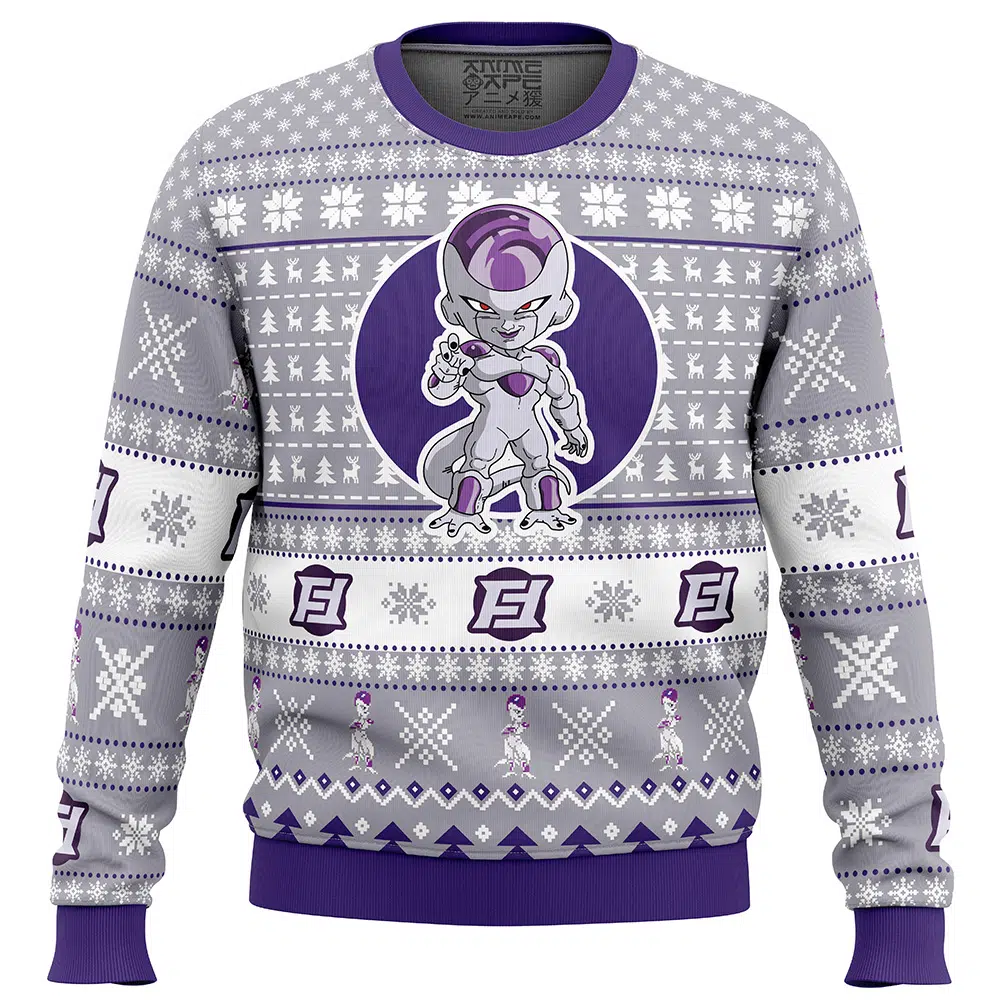 Frieza-Dragon-Ball-Z_Ugly-Christmas-Sweater-FRONT-mockup Frieza Dragon Ball Z Ugly Christmas Sweater FRONT mockup - Dragon Ball Z EU Store