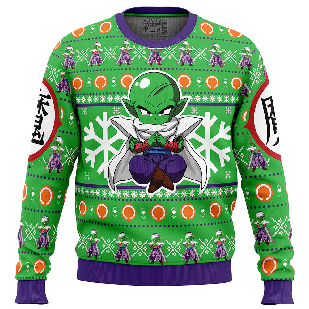 Piccolo-Dragon-Ball-Z_Ugly-Christmas-Sweater-FRONT-mockup Piccolo Dragon Ball Z Ugly Christmas Sweater FRONT mockup - Dragon Ball Z EU Store