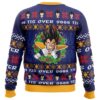Tis Over 9000 DBZ PC Ugly Christmas Sweater back mockup - Dragon Ball Z EU Store