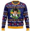 Tis Over 9000 DBZ PC Ugly Christmas Sweater front mockup - Dragon Ball Z EU Store